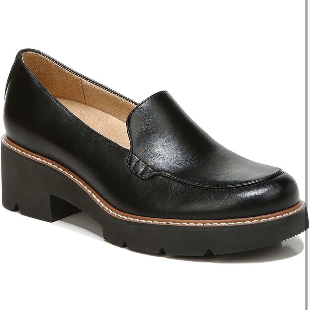 New In Box Naturalizer Black Leather Cabaret Slip-on Loafer size 7.5 - Picture 2 of 13